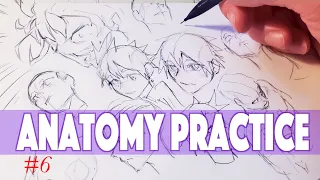 Drawing Anime Head Practice - Sketchbook Drawing - Anime Manga Sketch