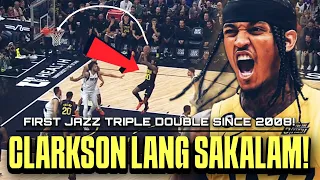 Jordan Clarkson lang SAKALAM! Triple Double! First Utah Jazz triple double since 2008!