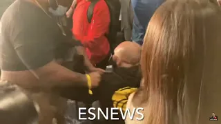 Almost Brawl Woodley Goes Off On Team Paul Disrespecting His Mom Esnews Boxing