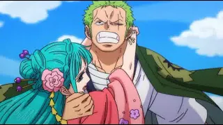 Zoro saves Hiyori before Sanji Eng Dub