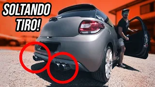 ESCAPE CANO RETO 3.5" LUZIAN PRO com Ponteira QUÁDRUPLA  no Citroen DS3 Turbo Stage 2