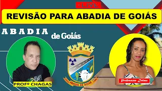REVISÃO PARA ABADIA DE GOIÁS/Professores Chagas e Delma