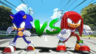 Sonic V.S. Knuckles - The Race [Sonic Movie 2 Animation] ソニック v. ナックルズ