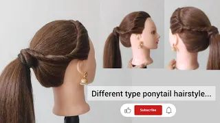 Different type ponytail hairstyle | #trending #viral #easyhairstyle #hairtutorial #trendy ❤️