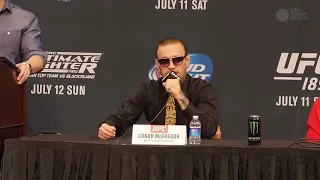 Conor McGregor trash talking Chad Mendes for 3 minutes straight