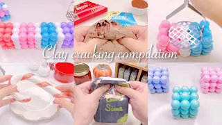 【ASMR】🌟連続パリパリッ💥クレイクラッキング☄️【音フェチ】연속 점토 균열 Clay cracking compilation No talking ASMR