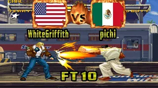 Garou: Mark of the Wolves - WhiteGriffith (USA) VS (MEX) pichi [garou] [Fightcade] [FT10] 餓狼 群狼之證