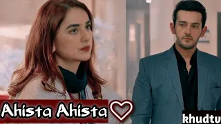 Azka x Azlaan ft.Ahista Ahista | Azkaan new VM | ishqlaa | yumna Zaidi and Azaan Sami khan #shorts