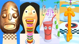 Sandwich Runner - Burger Run - Juice Run - Tall Man Run - Gameplay Walkthrough Android, IOS