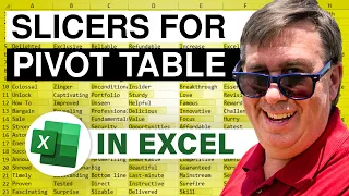 Excel - Add Slicers to Filter a Pivot Table - Episode 2009