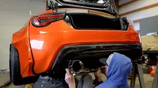 Installing New Exhaust on the FRS!