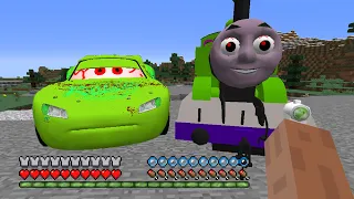 NEVER PLAY WITH ZOMBIE McQUEEN and ZOMBIE THOMAS in Minecraft - Coffin Meme