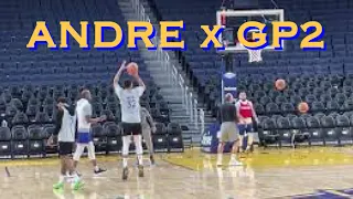 📺 Andre Iguodala x Gary Payton II x Otto Porter workout/3s at Warriors morning shootaround b4 MEM