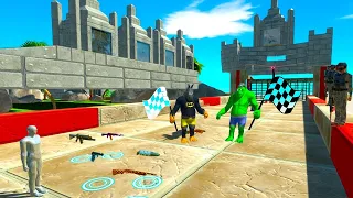 FPS AVATAR all WEAPONS in DEATH RUN CASTLE - Animal Revolt Battle Simulator ARBS