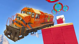 MEGA RAMPA 911.000% IMPOSIBLE! ESPECIAL TREN SORPRESA!! - GTA V ONLINE