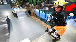 INSANE 6 YEAR OLD ATTEMPTS SCOOTER WORLD FIRST!