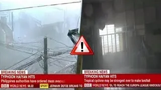 Super typhoon Haiyan yolanda Philippines - Incredible footages storm #YolandaPH November 2013