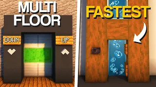 Minecraft: 3 Working Elevator Tutorials!