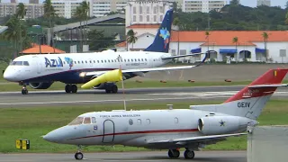 Movimento Gigante no aeroporto de Salvador - Pousos e decolagens incríveis ✔