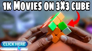 1K Movies on 3×3 cube / challenge / 500 subscribers - Cow Cuber