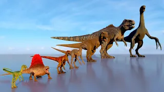 Uncovering Prehistoric Giants: Incredible 3D Size Comparisons of Dinosaurs