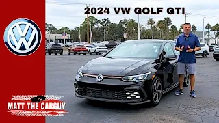 The Newest Hot Hatch! 2024 Vw Golf Gti Se Detailed Review Walkaround And Drive.