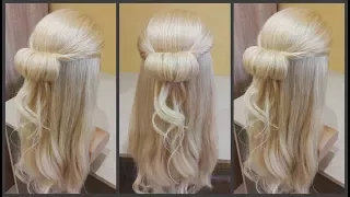 Невероятный быстрый и красивый пучок.💥Легко сделать самой себе.fast beautiful hairstyle.easy!