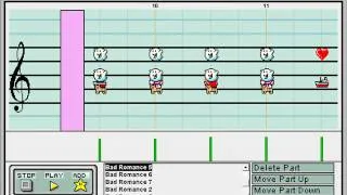 Bad Romance by Lady Gaga on mario paint composer