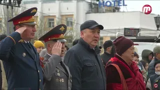 National Anthem of Russia - Victory Day Parade in Ulan Ude 2022 (Buryatia)