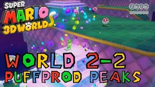 Super Mario 3D World | World 2-2 Puffprod Peaks | Walkthrough | MyoGaming