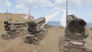 Ukrainian MIM-145 Successfully Defense Russian Air Attack and Shot Downed 4 Russian Su-25  - Arma 3