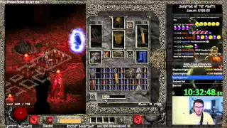 Diablo 2 - One Hand BOWAZON Any% Speedrun!! - Part 5 - Frame Drops Continue!