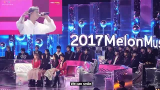 Idols Reaction to BTS "You Never Walk Alone" at MMA 2017 [Eng Lyrics]