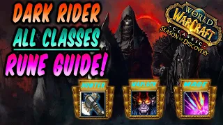 How To Get The DARK RIDER Rune! All Classes l Season of Discovery | #allclasses