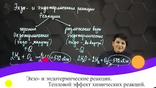 Экзо- и эндотермические реакции. Тепловой эффект химических реакций. 8 класс.