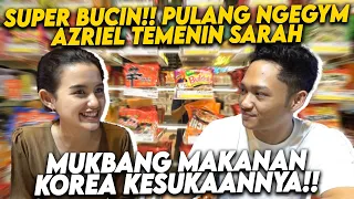 MUKBANG KOREA DI TEMPAT VIRAL!! SARAH AZRIEL ANGKAT TANGAN KEPEDESAN KARENA MIE INI!!