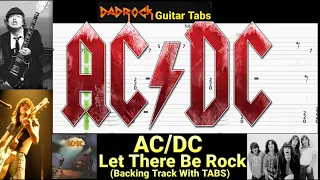 Let There Be Rock - AC/DC - Guitar + Bass Backing Track With TABS