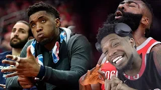 HARDEN’S GOATING MITCHELL’S CHOKIN! ROCKETS vs JAZZ GAME 1 & 2 NBA PLAYOFFS 2019 HIGHLIGHTS