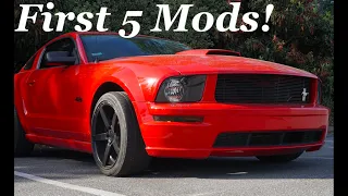 The Best First 5 Mods for the 2005-09 Mustang!