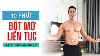 10 Phút Tập Đốt Năng Lượng Giảm Mỡ Toàn Thân Tại Nhà 🔥