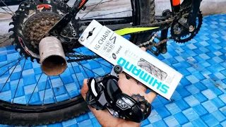 How To Install Shimano Gear Or Tourney Rear Derailleur And Shimano Gear chain In MTB Cycle.