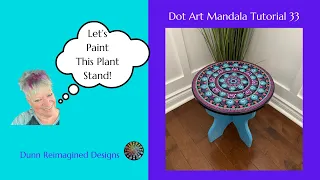 33 Dot Art Mandala Tutorial  Plant Stand | Step By Step Tutorial