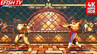 Ryu vs Vega (Hardest AI) - Street Fighter V | PS5 4K 60FPS