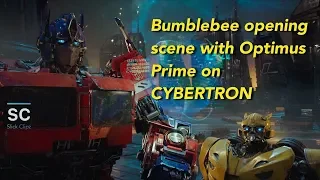 Bumblebee opening scene with Optimus Prime on CYBERTRON