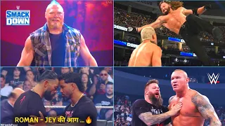 'Roman Jey ki aag.. 🔥' Jey & Roman finally ! Randy RKO Tama,  Brock lesnr.. WWE smackdown Highlights