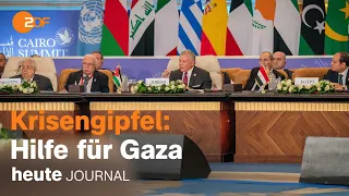 heute journal vom 21.10.2023 Krisengipfel in Kairo, Israel trauert, Fotografien für Frieden