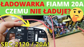 Naprawa ładowarki Fiamm 20A - SBC 2120 nie daje prądu i nie ładuje akumulatora, co się zepsuło?