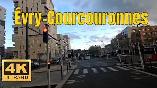 Évry-Courcouronnes 4K - Driving- French region