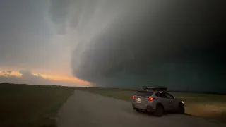 Lightning Illuminates Supercell Looming Over Central Oklahoma