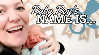 MY NAME IS.... | baby boy's name reveal!